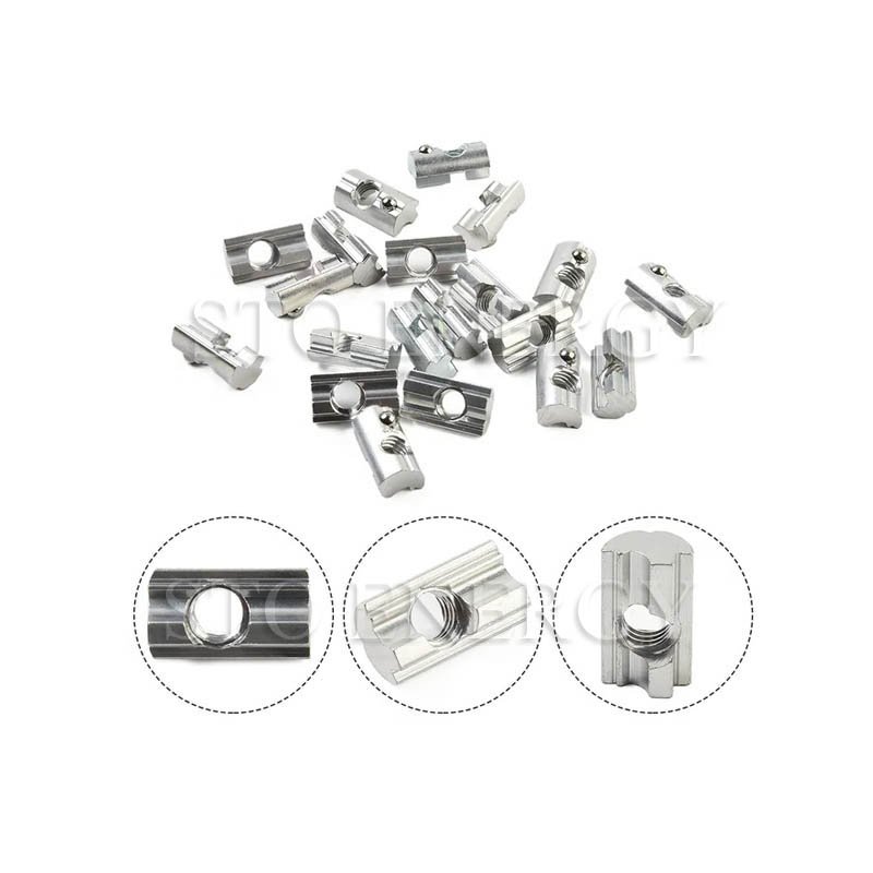 T-Mutter Nutenstein Nut Aluminum M8 Slide Nut Solar Slot Nut for Solar Mounting Bracket
