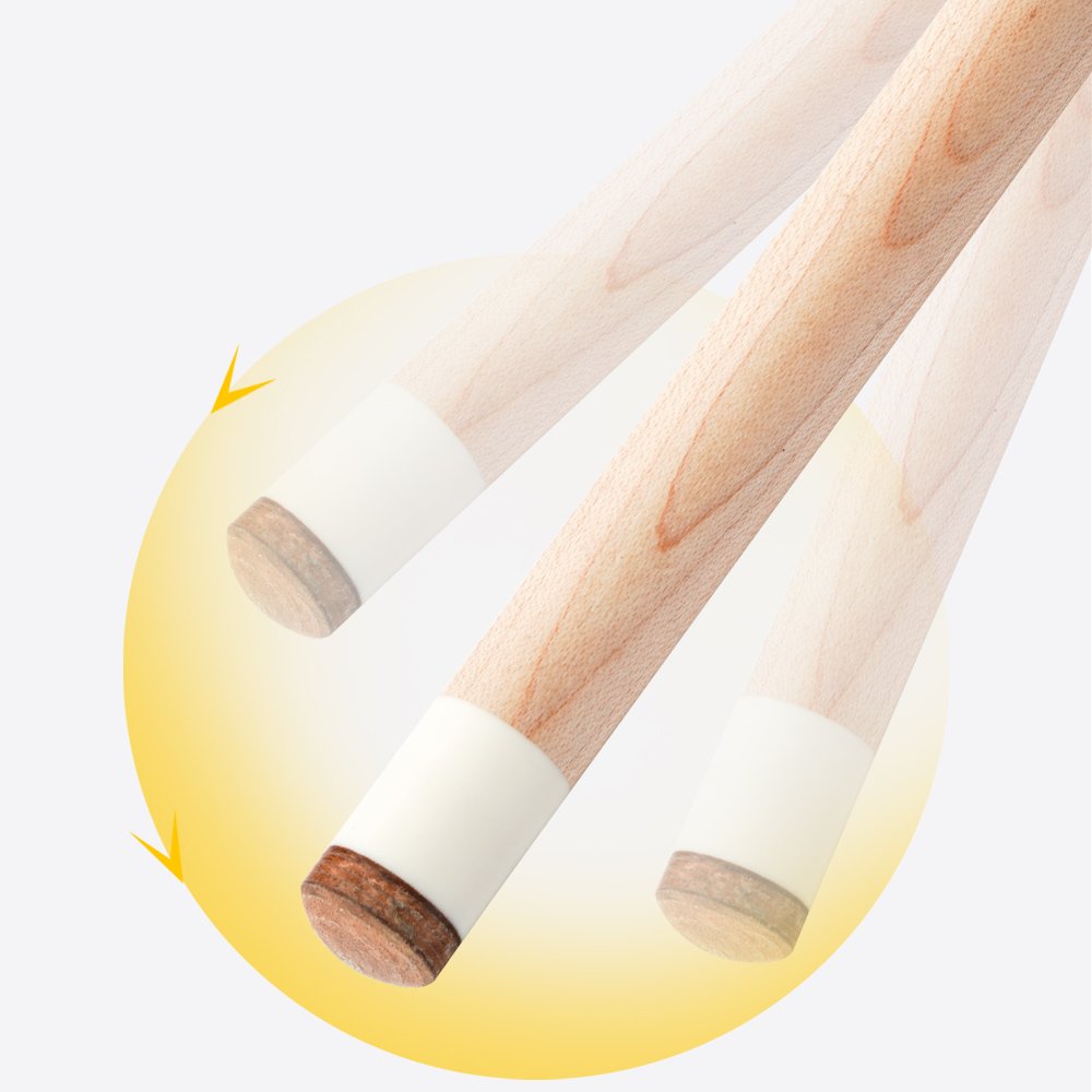 KONLLEN Solid Maple Wood Technology Shaft Billiard Pool Cue Kit Shaft 3/8*8 Radial Pin Joint 12.9mm Tip Carbon Fiber Tube Shaft