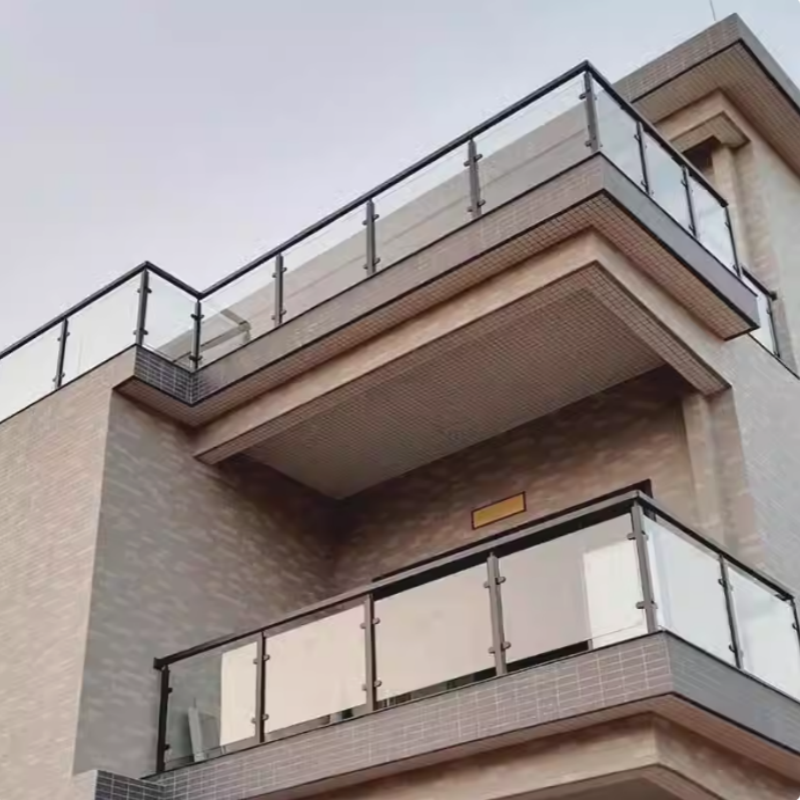 Outdoor Handrails Galvanized Stainless Steel Pipe Ball Joint Stanchions Balustrades & Handrails