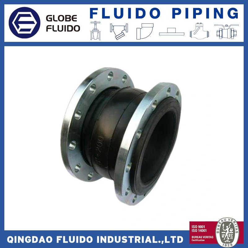 ANSI DIN EN1092 Single Ball Flexible EPDM/NBR/Nr/FKM Rubber Expansion Joint Customized