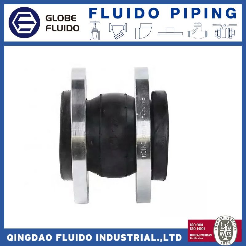 ANSI DIN EN1092 Single Ball Flexible EPDM/NBR/Nr/FKM Rubber Expansion Joint Customized