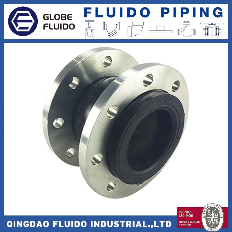 ANSI DIN EN1092 Single Ball Flexible EPDM/NBR/Nr/FKM Rubber Expansion Joint Customized
