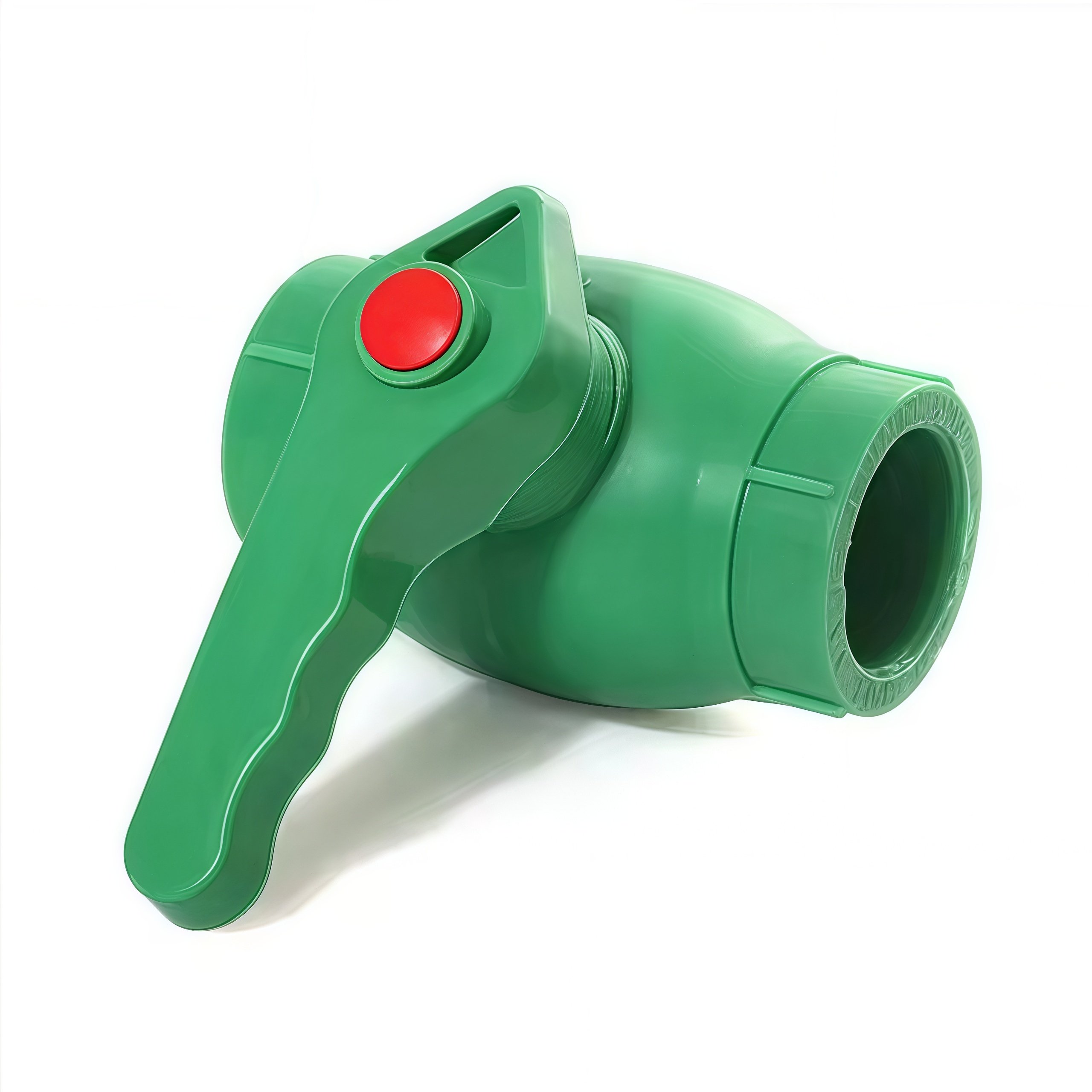 All Plastic Water Pipe Valve Fittings Joints High Quality Wholesale Ppr Hot Melt Plastic Copper Core Ball Valve Fittings Green