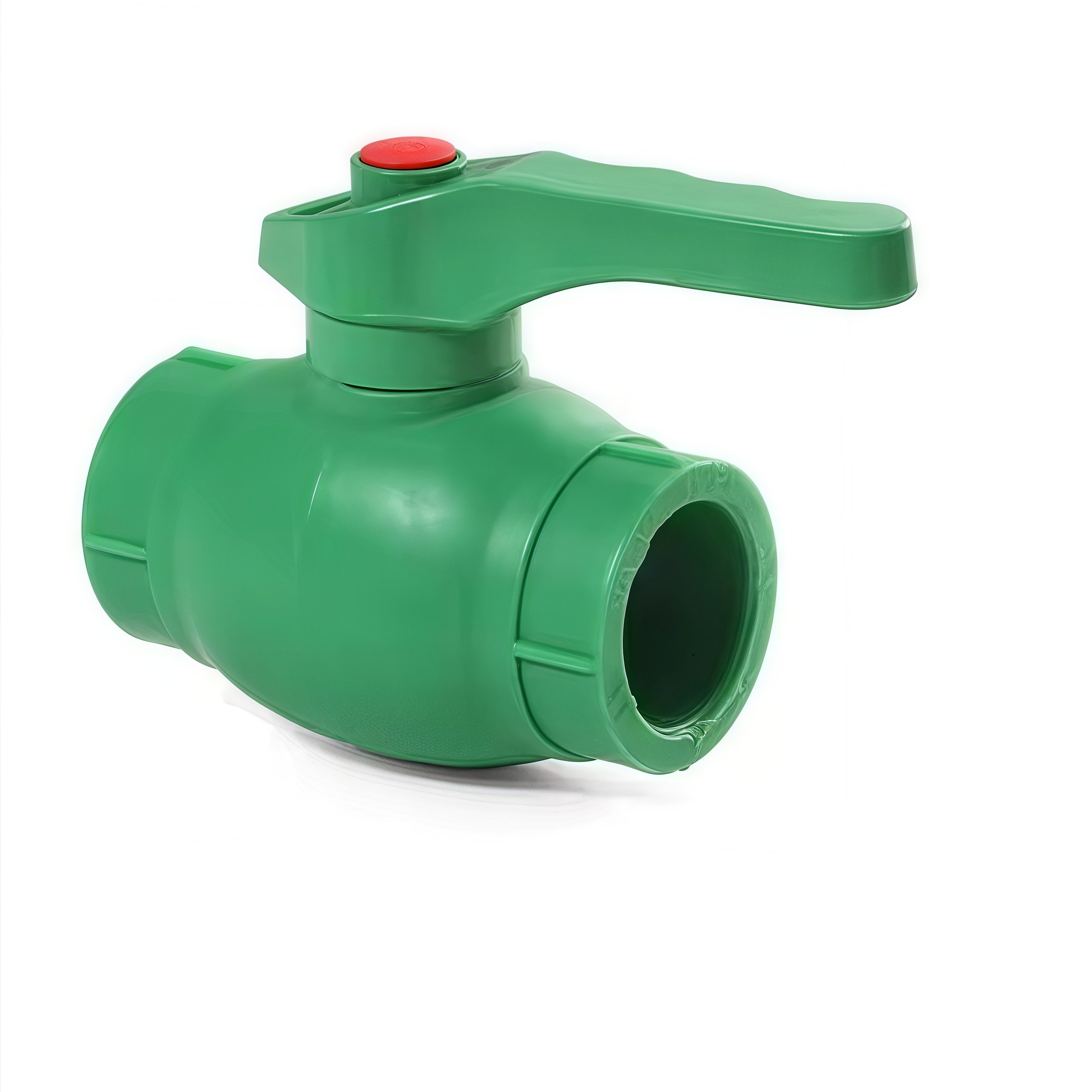 All Plastic Water Pipe Valve Fittings Joints High Quality Wholesale Ppr Hot Melt Plastic Copper Core Ball Valve Fittings Green
