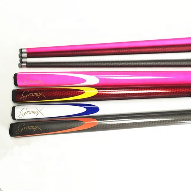 57inch 9.5mm Tip Fiberglass Graphite Billiard Pool Cue 2-Piece