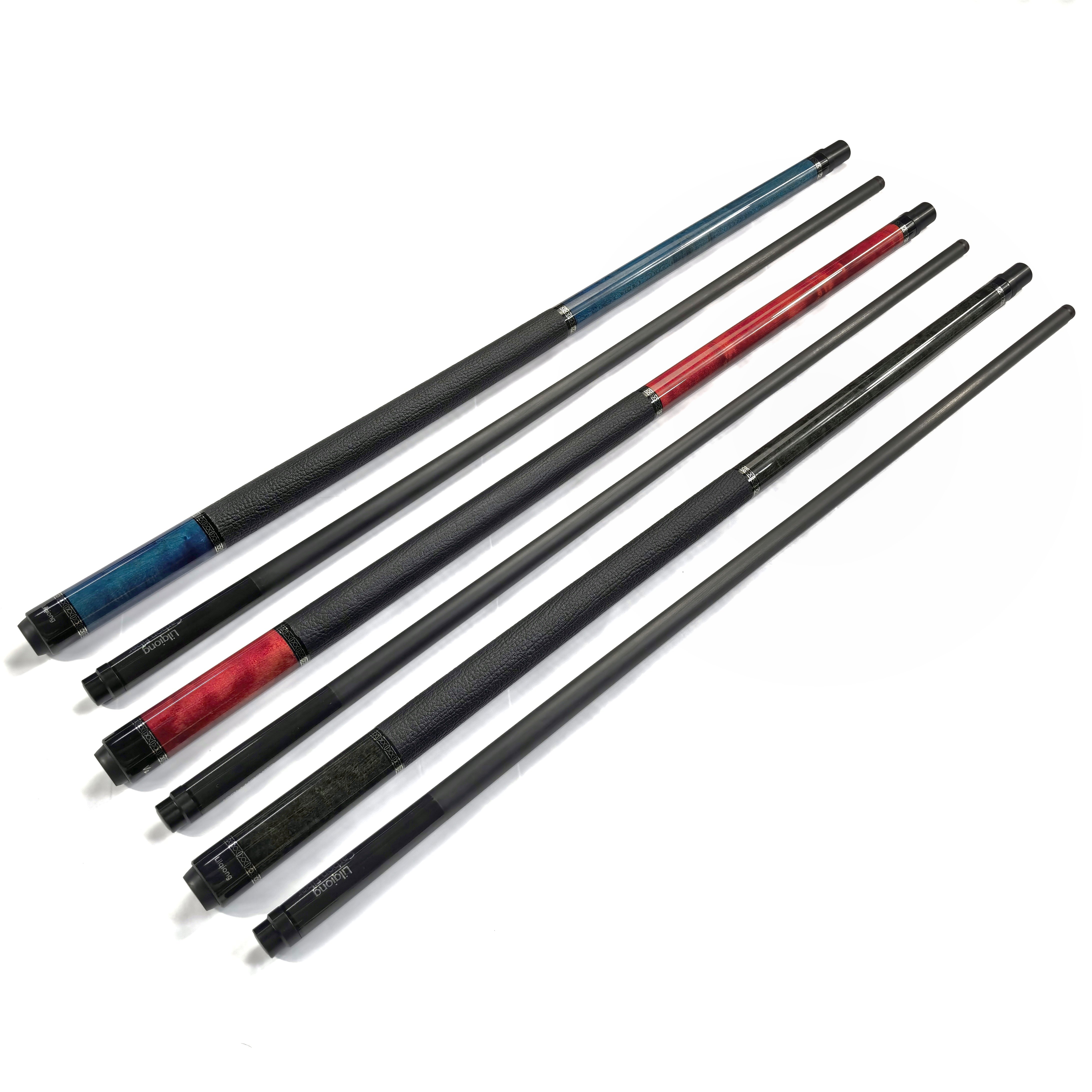 High End Lilqiong/VanQs58" Carbon Fiber Shaft Birdseye Maple Butt 12.5mm1/2 Billiard Pool Cue