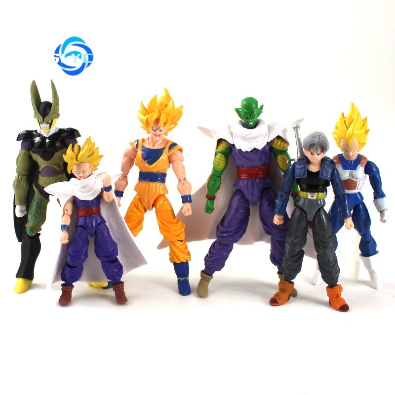 Dragoned Ball Anime SHF Action Figure Model PVC Movable Joints Collector's Toy Featuring Goku Vegeta Piccolo Daimao Trunks