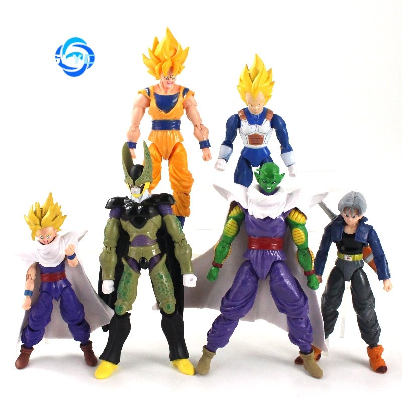 Dragoned Ball Anime SHF Action Figure Model PVC Movable Joints Collector's Toy Featuring Goku Vegeta Piccolo Daimao Trunks