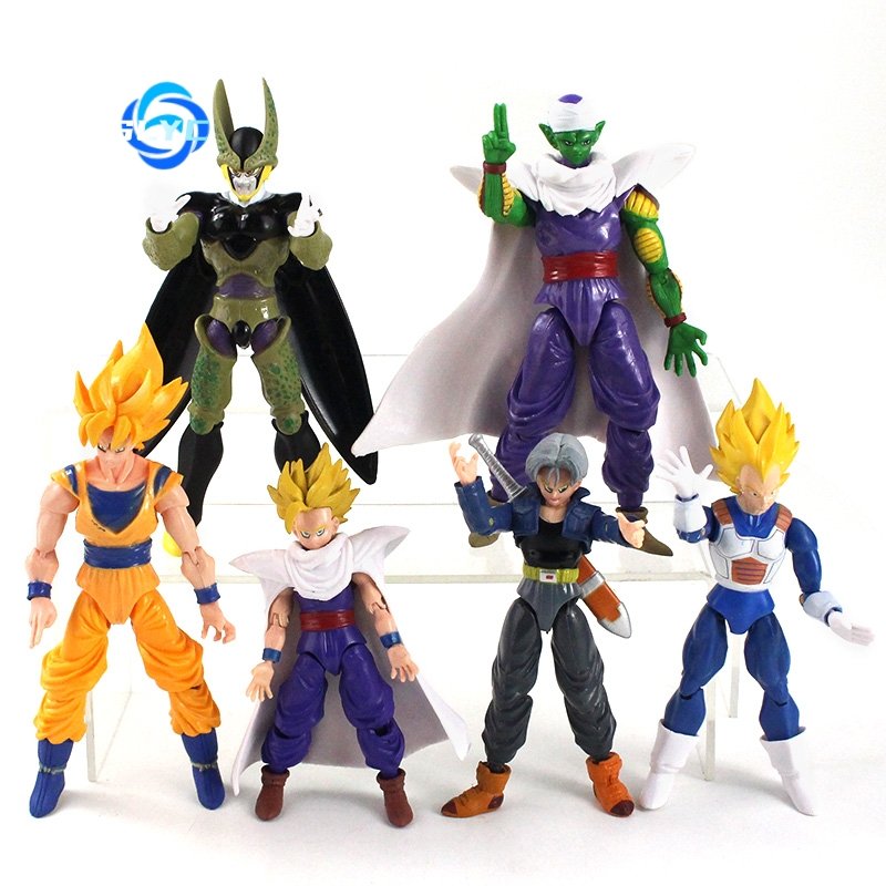 Dragoned Ball Anime SHF Action Figure Model PVC Movable Joints Collector's Toy Featuring Goku Vegeta Piccolo Daimao Trunks