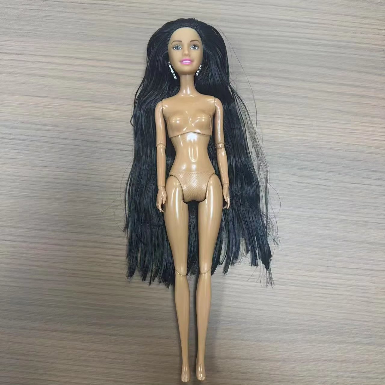 Mini 30cm Fashionable Plastic Doll Toy DIY Dress Shoes Cartoon Style Model Toy PC Material for Playing Stylish Dress-Up Fun!