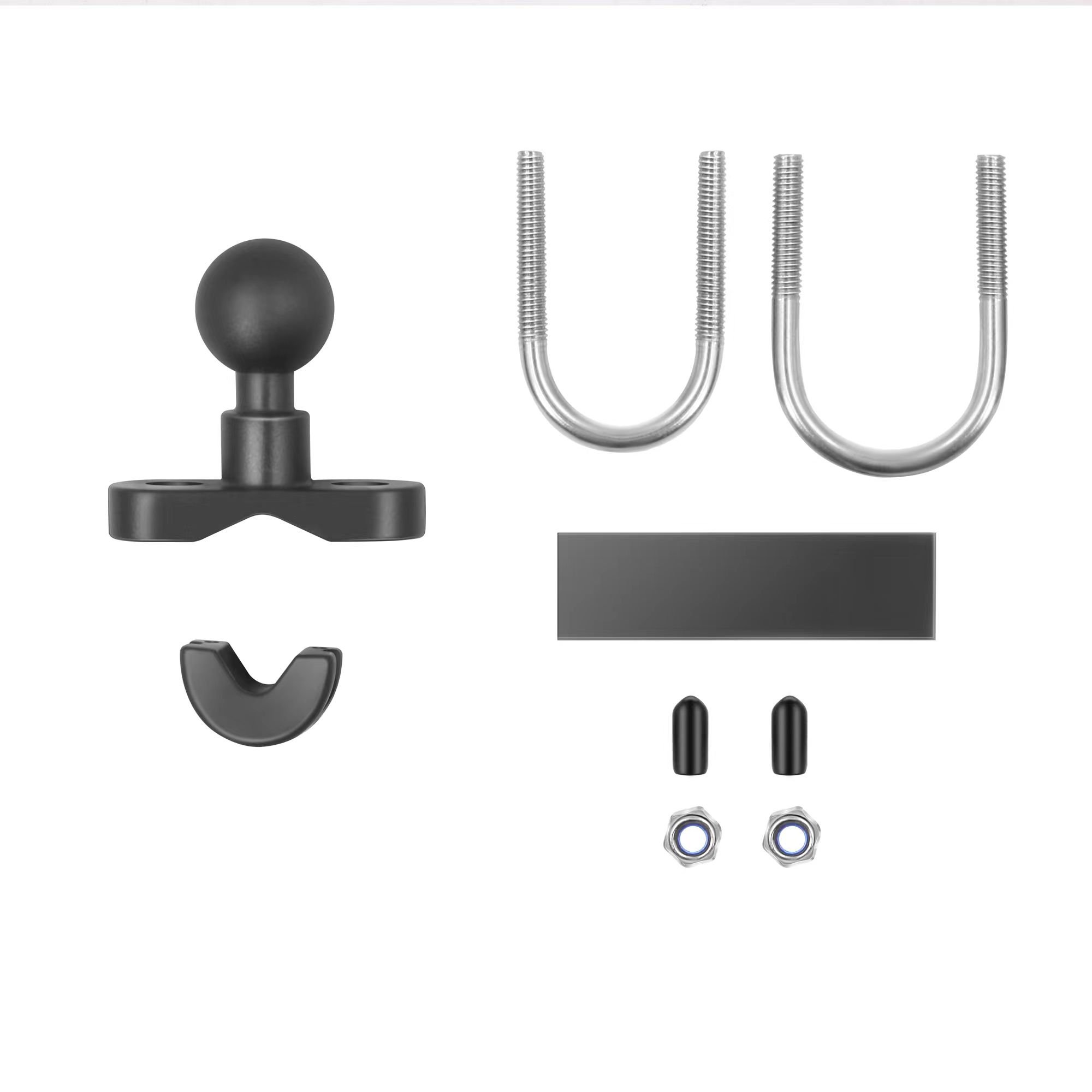 Summer Bee 1inch Ball Head Mount 25mm 1" Ball Joint Motorcycle Mobile Phone Holder Carplay/Displayer/Screen Base U Handlebar