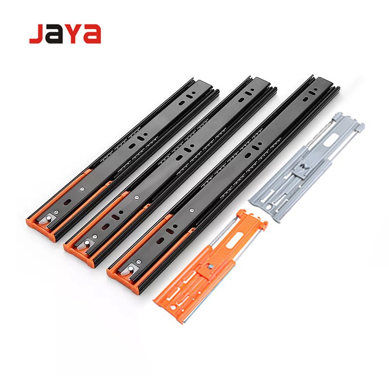JAYA Drawer Slides Soft Close Ball Bearing Drawer Slide Push Open Touch Open Cabinet Drawer Slide