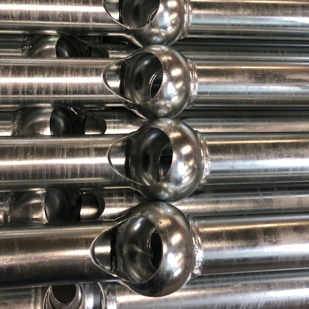 Painted Steel Staircase Railings Ball Joint Handrail for Stairs