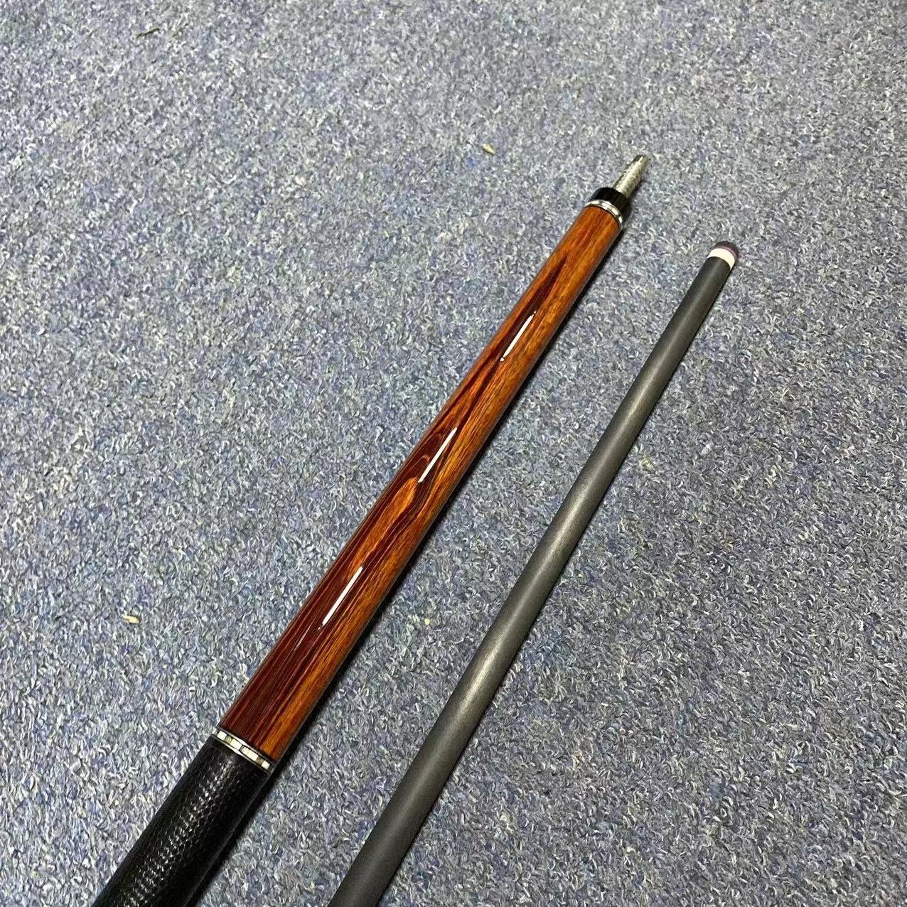 Premium Carbon Fiber Shaft Maple Butt 12.5mm/11.5mm 1/2 Billiard Pool Cue With Extension