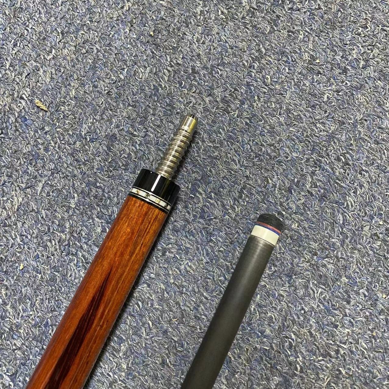 Premium Carbon Fiber Shaft Maple Butt 12.5mm/11.5mm 1/2 Billiard Pool Cue With Extension