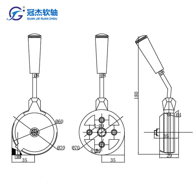 GJ1103D Small Excavator Roller Sweeper Hand Accelerator