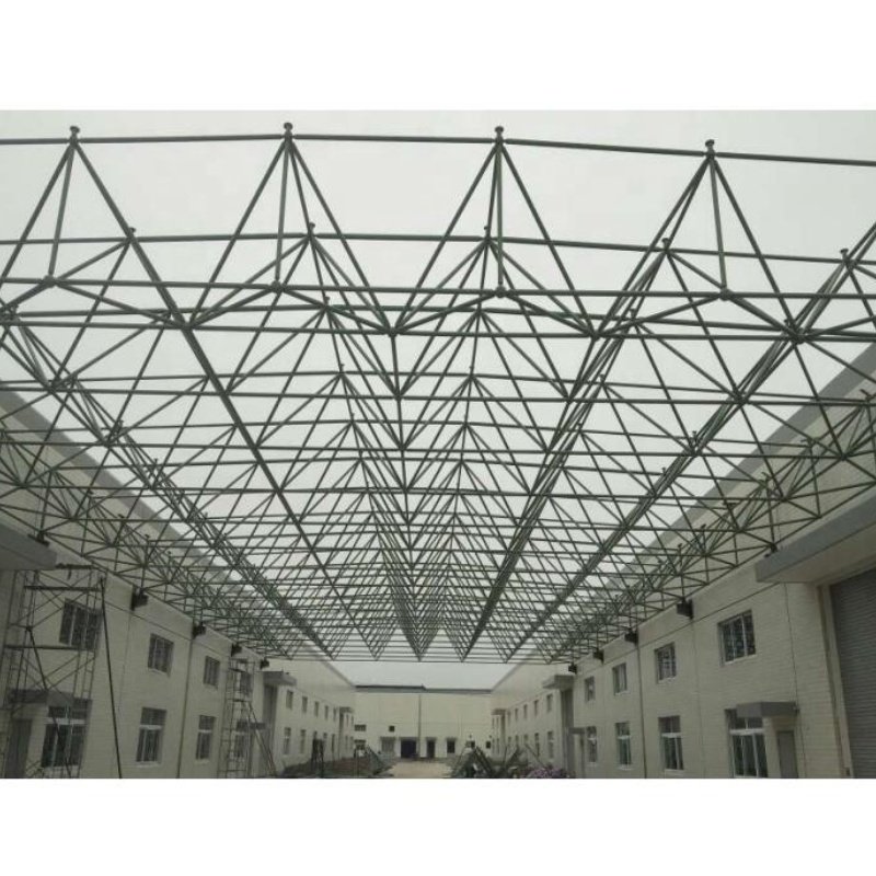 Wholesale Steel Prefabricated Bolt Ball Space Structure Aircraft Maintenance Workshop Roof