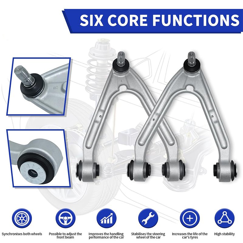 ES800762 Front Lower Control Arm With Ball Joint Sway Bars Links Suspension Kit Replacement for 2006-2010 Hummer H3 H3T