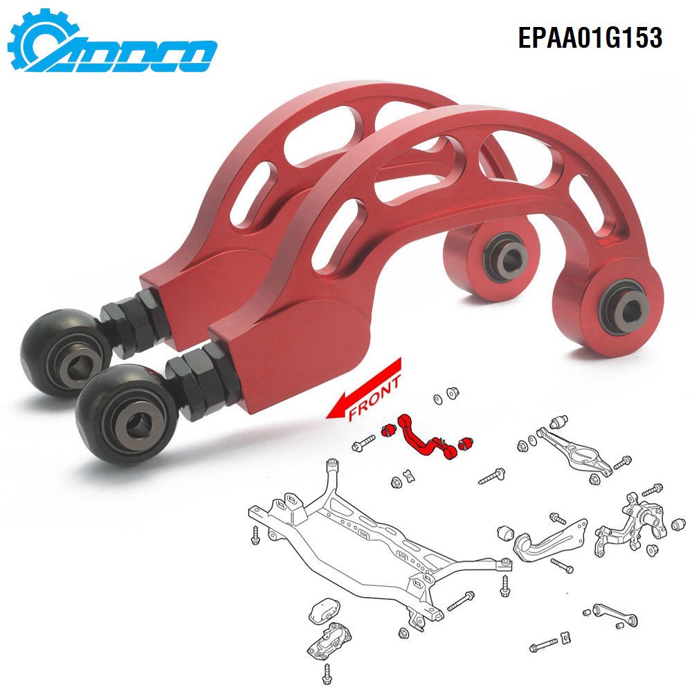 ADDCO Adjustable Aluminum Camber Kit for VW Gti MK5/MK6/MK7/MK8 Golf TIGUAN Rear Arms - Pair EPAA01G153-V