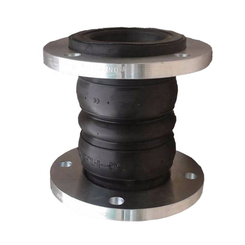 Langed Rubber Bellow Double Sphere Expansion Joint Flexible Rubber Expansion Joint Pipe