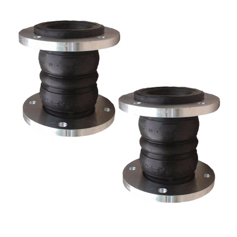 Langed Rubber Bellow Double Sphere Expansion Joint Flexible Rubber Expansion Joint Pipe