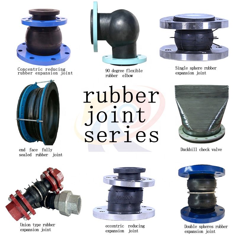 Langed Rubber Bellow Double Sphere Expansion Joint Flexible Rubber Expansion Joint Pipe
