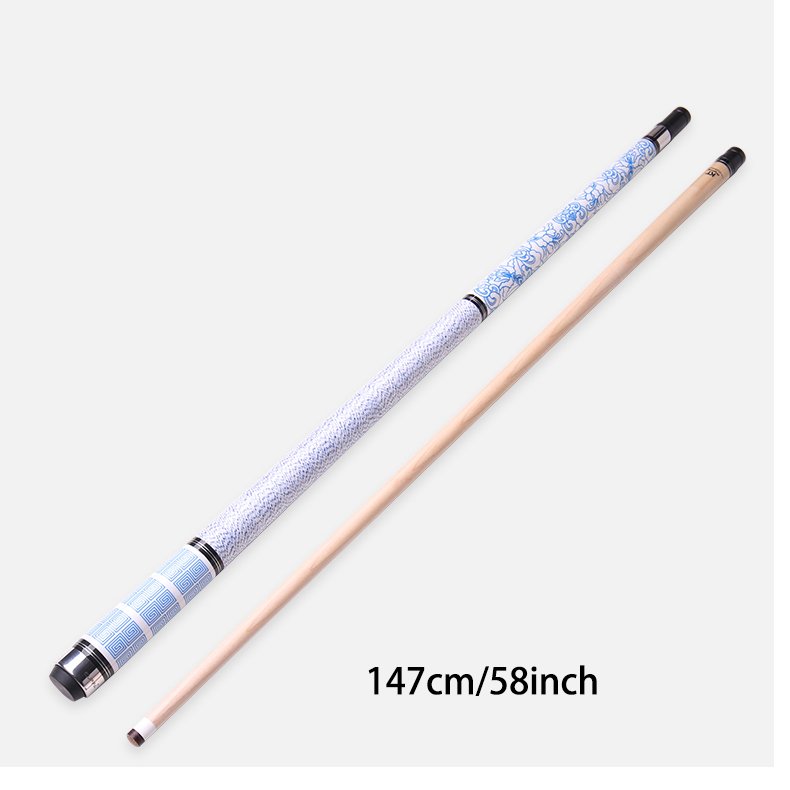 CUPPA POOL Cue Stick With Case Chinese 8 Ball America 9-Ball Billiard Cue 10.5mm 11.75mm 12.75mm Blue and White Design