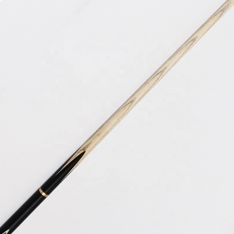 TQG-JX-048 Best-Selling 57-Inch White Wax Wood Snooker Cue 9.5mm Ebony Tip Stainless Steel Joint Dyed Ash Wood Butt 13mm 1pc MOQ