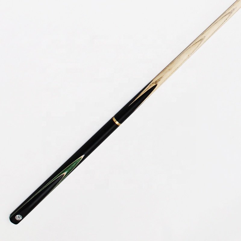 TQG-JX-048 Best-Selling 57-Inch White Wax Wood Snooker Cue 9.5mm Ebony Tip Stainless Steel Joint Dyed Ash Wood Butt 13mm 1pc MOQ
