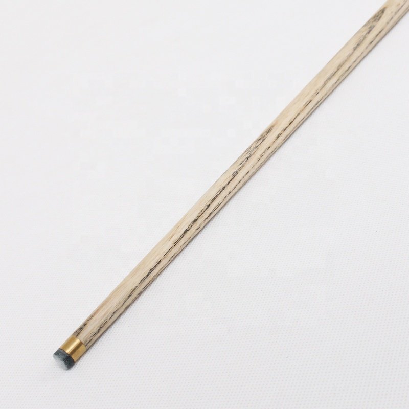 TQG-JX-048 Best-Selling 57-Inch White Wax Wood Snooker Cue 9.5mm Ebony Tip Stainless Steel Joint Dyed Ash Wood Butt 13mm 1pc MOQ