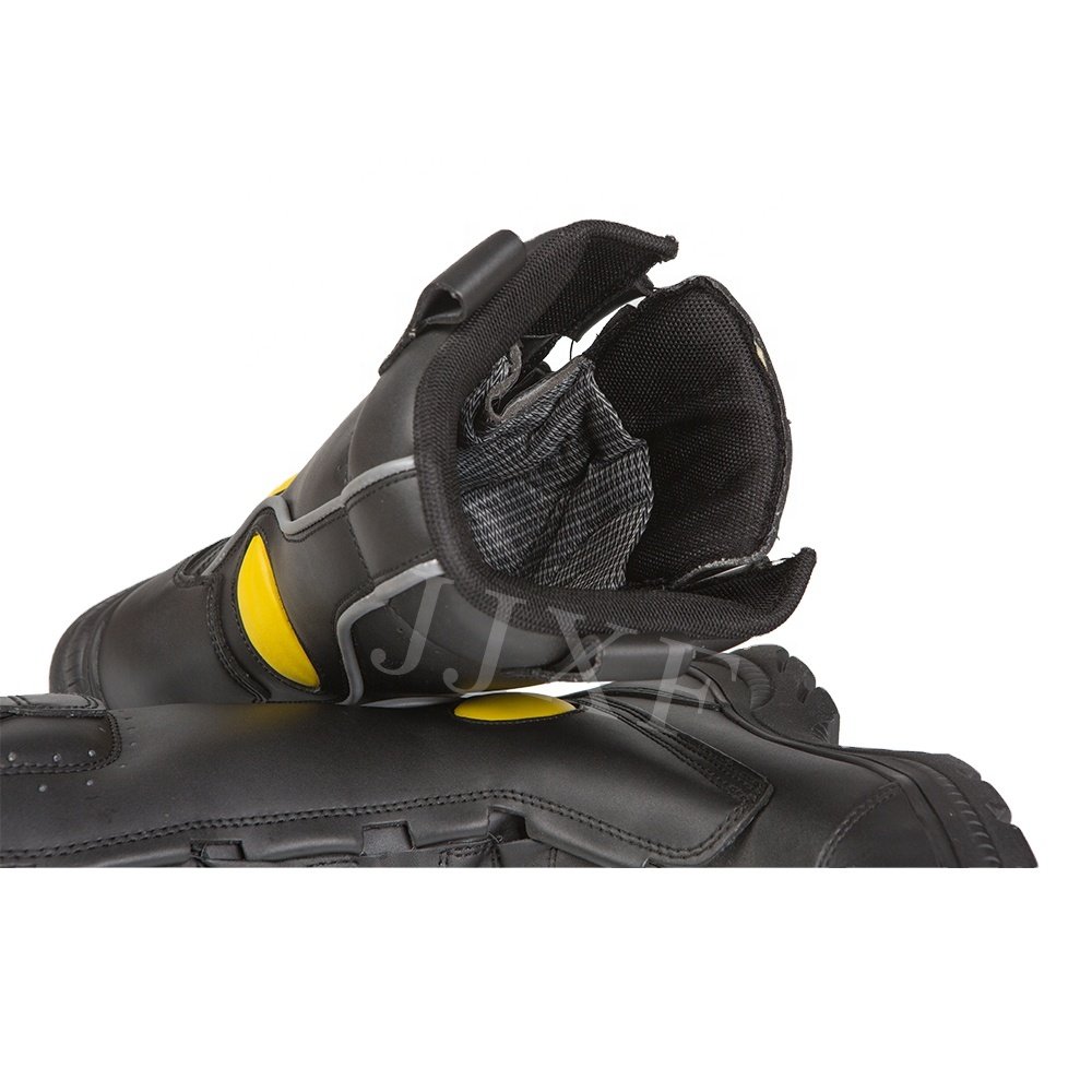 Flame Resistant High Performance Anti Fire Safety Boots for Man Fireman Leather Boot