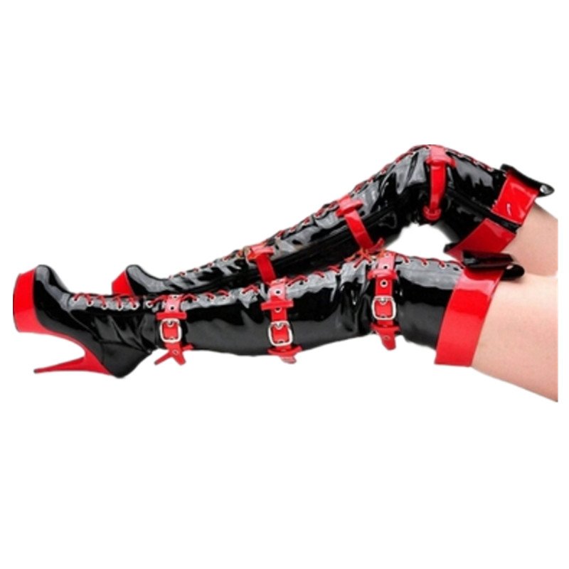 6inch-15 cm High Heels Shoes for Women Boots Catwalk Shows Shoes Stage Appeal SM Cross-dressing Boots Dress Shoes