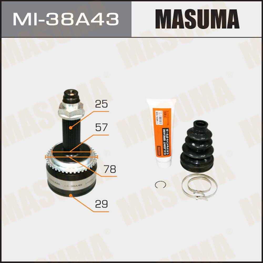 MI-38A43 MASUMA Auto Repair Part Transmission System CV Shaft Joints GRS190L MN156465 MN156472 for MITSUBISHI AIRTREK CU2W