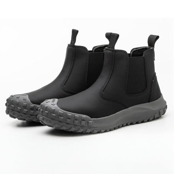 Wholesale Labour Protection Customized Design Steel Toe Anti Samshing Safety Rubber Working Boots