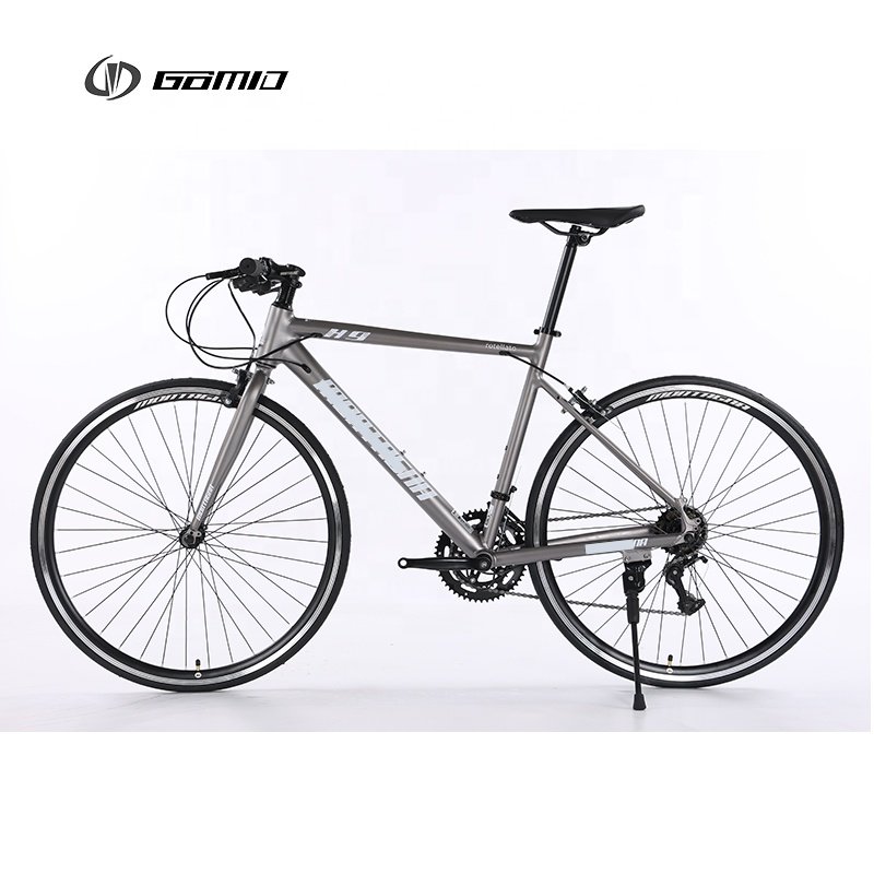 GOMID Simulated Carbon Fiber Road Bike Alloy Road Custom Bicycle Gear Cycle Hybrid Roadbike for Man Bisiklet 700c Racing Bike