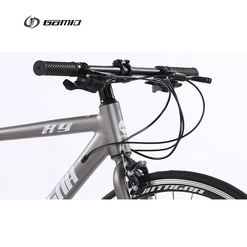 GOMID Simulated Carbon Fiber Road Bike Alloy Road Custom Bicycle Gear Cycle Hybrid Roadbike for Man Bisiklet 700c Racing Bike