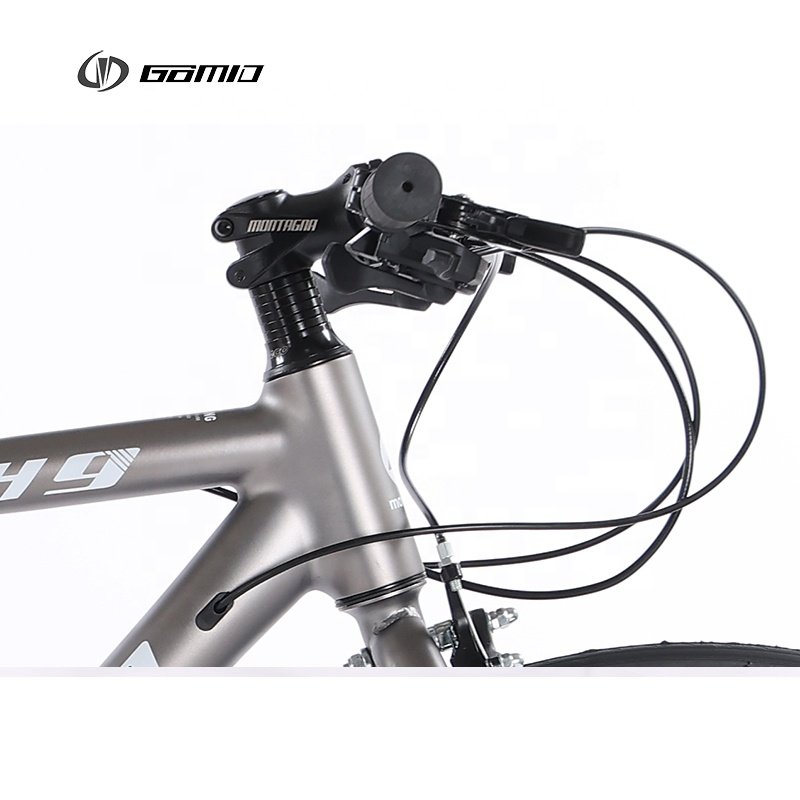 GOMID Simulated Carbon Fiber Road Bike Alloy Road Custom Bicycle Gear Cycle Hybrid Roadbike for Man Bisiklet 700c Racing Bike