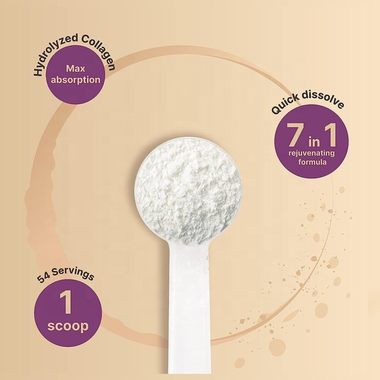 Keto Paleo Unflavored 5 Type I II III V X Multi Collagen Protein Powder with Biotin Vitamin C Hyaluronic Acid