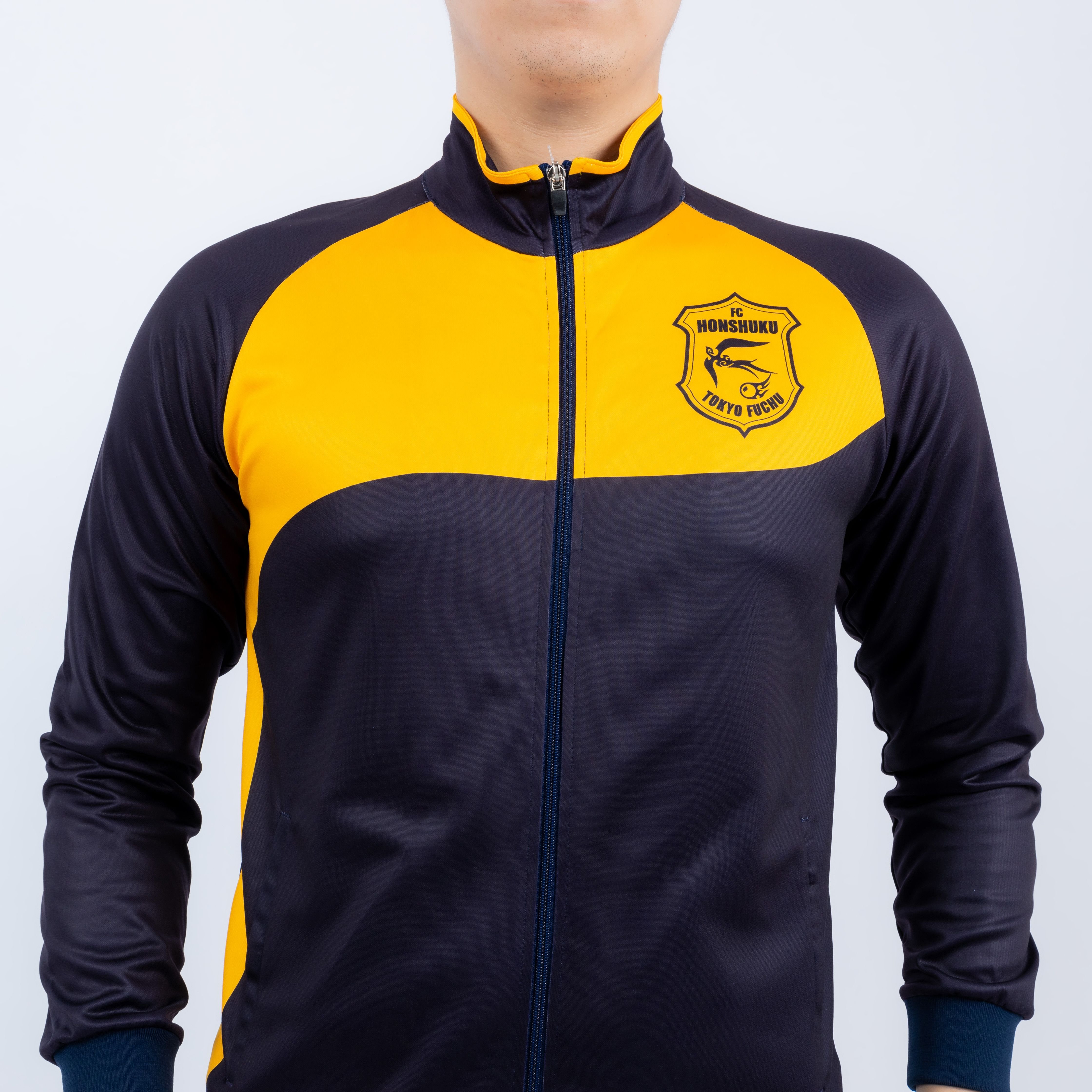 Tracksuit Outdoor Custom Sublimated logo High Neck Jacket and Pants Durable Apparel Manufacturer High Neck for Soccer Team