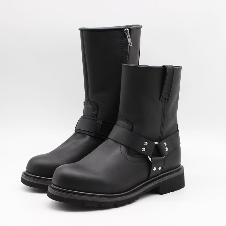 Longfei Safety Shoes Work Boots Safety Boots Grain Leather for Men