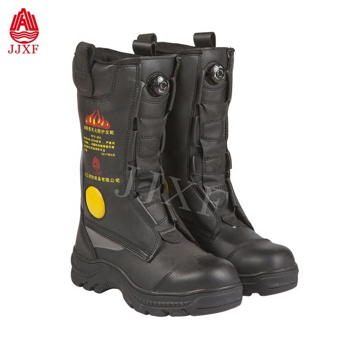 Fire Resistant Firefighting Safety Boots Structural Fire Boots