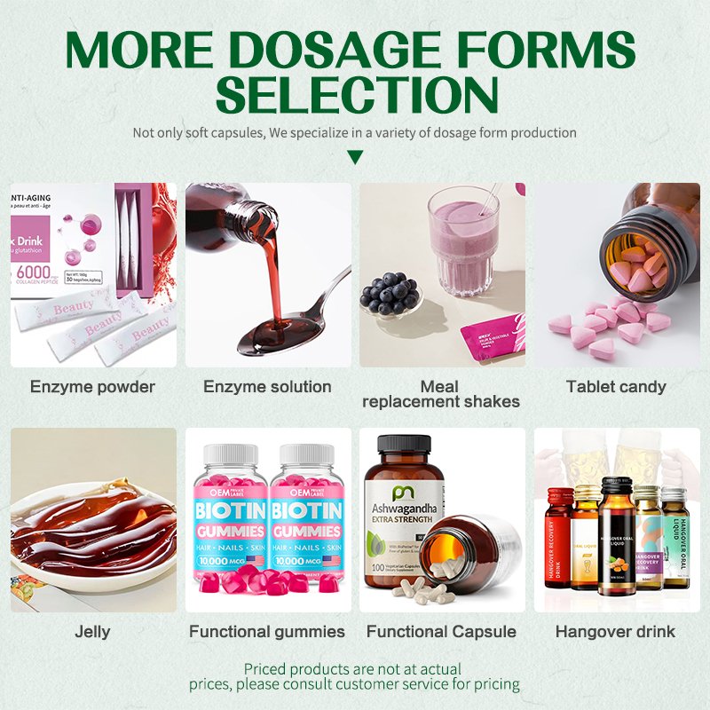 Collagen Gummies, Hydrolyzed Collagen with Biotin, Vitamins C, D, B12 for Skin, Hair, Nails, Joint, Energy, Immune Support OEM