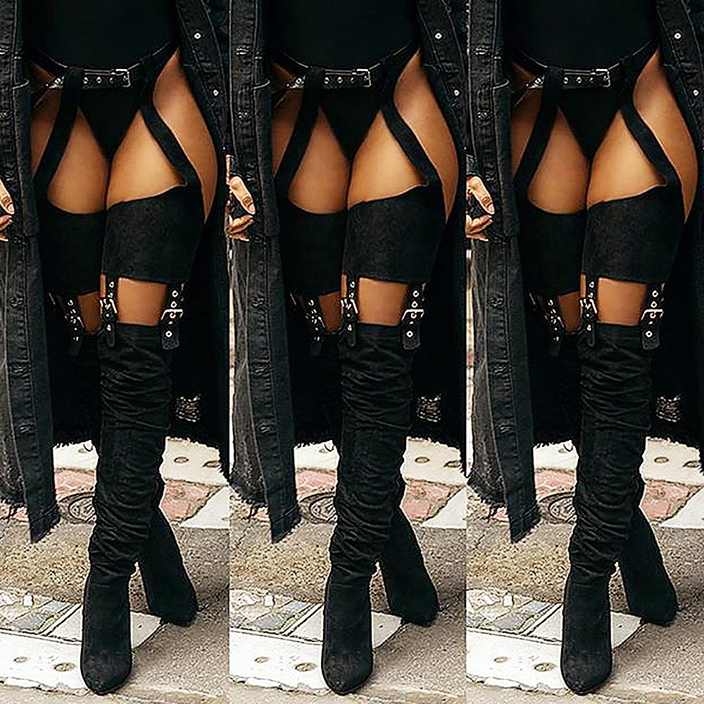 LQ011 2022 Good Quality Belt Boots for Women