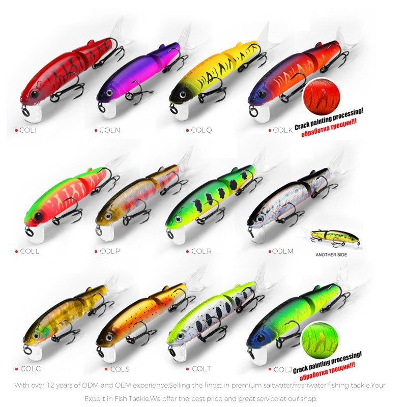 11.3cm 13.7g Hot Fishing Minnow Quality Professional Bait Swim Baits Jointed Lures