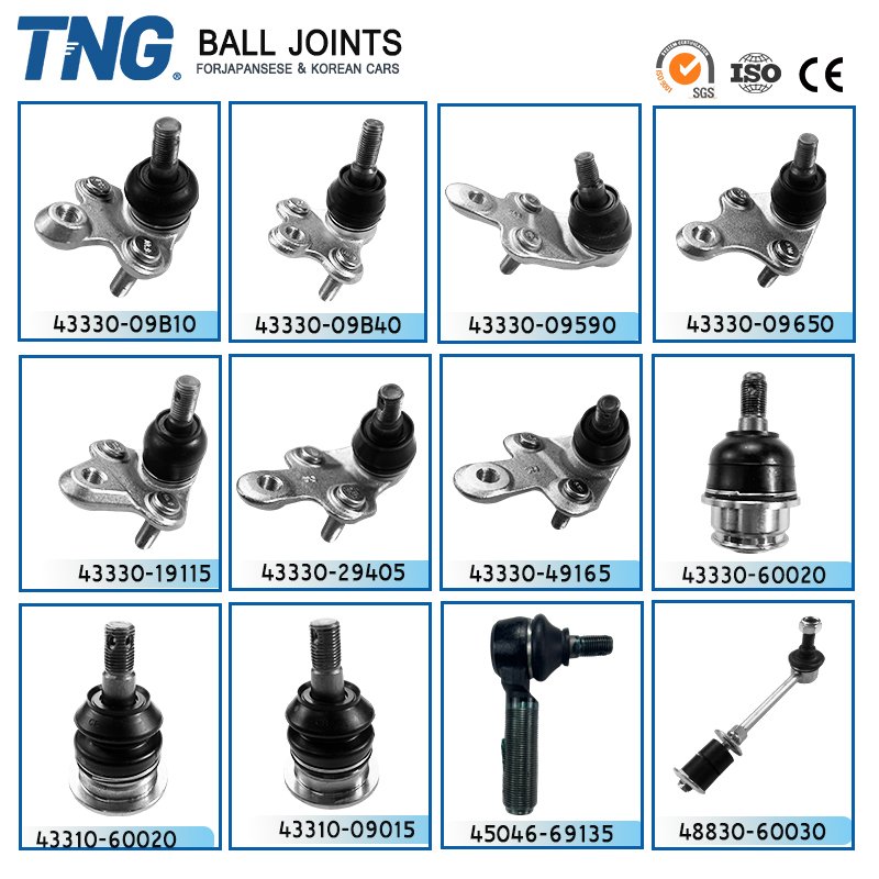 TNG Car Suspenpion Parts Upper Lower Control Arm Ball Joints For Toyota Honda Nissan Mazda Mitsubishi Subaru Suzuki Hyundai Kia