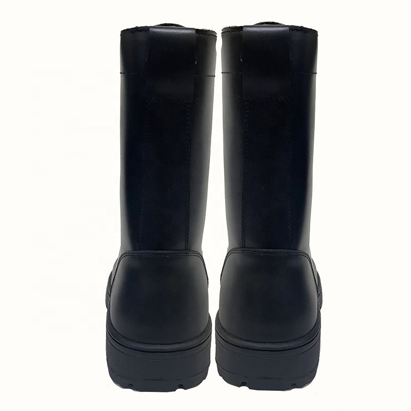 Summer Spring Autumn Pilot Leather Boots Outdoor Mid Calf Cowhide Boots Training Shoes High Top Men's Tactical Training Boots