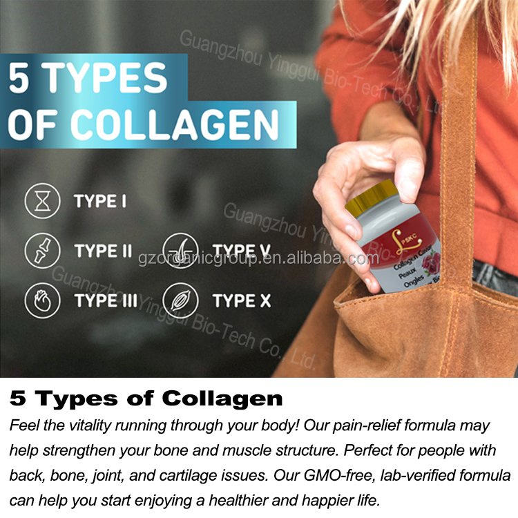 Private Label Biotin Keratin Collagen Pills Organic Biotin Capsule Vitamins Collagen for Women and Men
