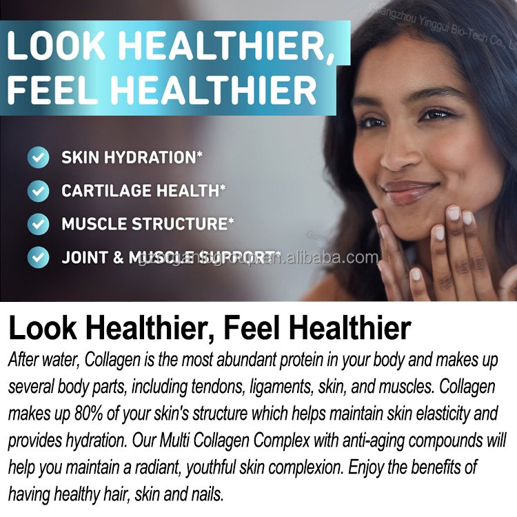 Private Label Biotin Keratin Collagen Pills Organic Biotin Capsule Vitamins Collagen for Women and Men