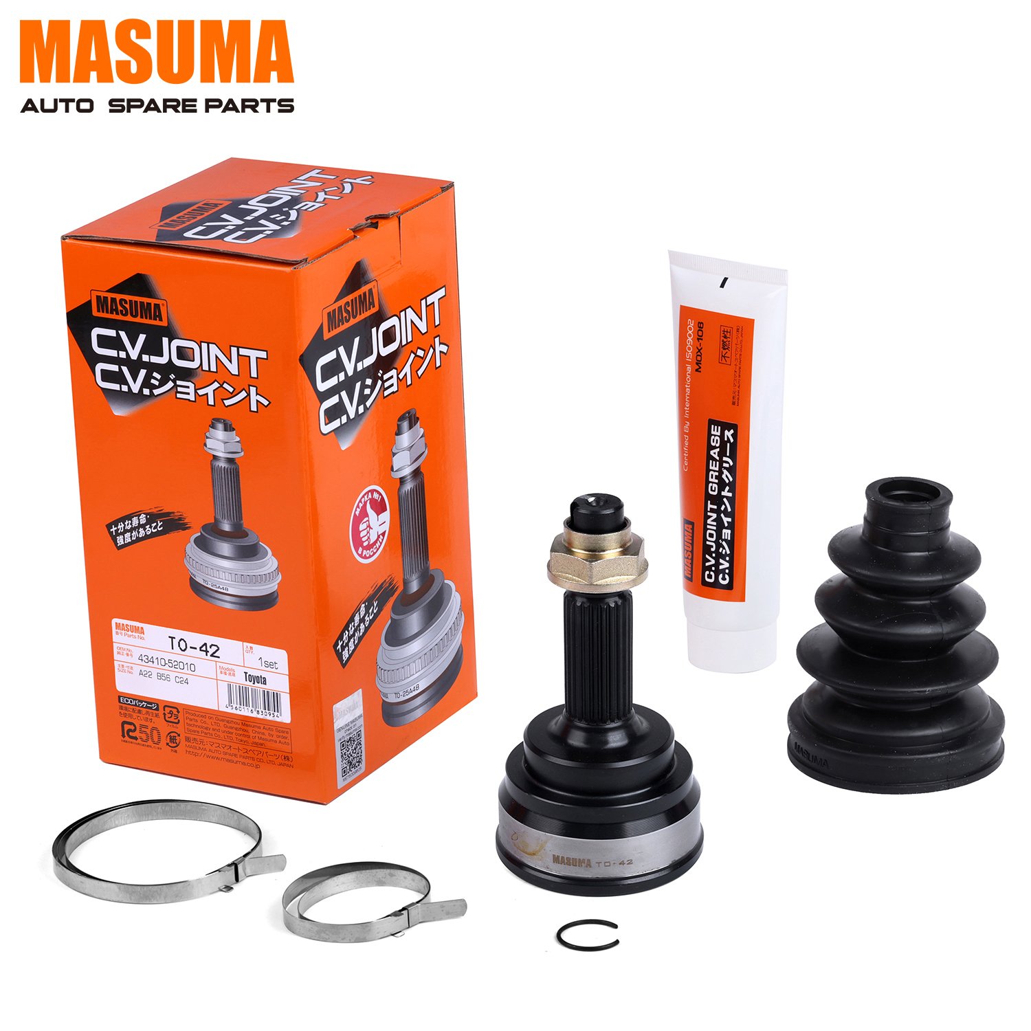 TO-42 MASUMA American Auto Car Constant Velocity C.v Joint BXA 43420-52010 43420-52010 43460-59055 43470-59055 for TOYOTA YARIS