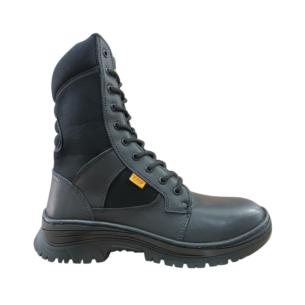 Tactical Boot Long Tube Leather Safety Guard with Certificated Polyamide Protective Toe Cap Model 600